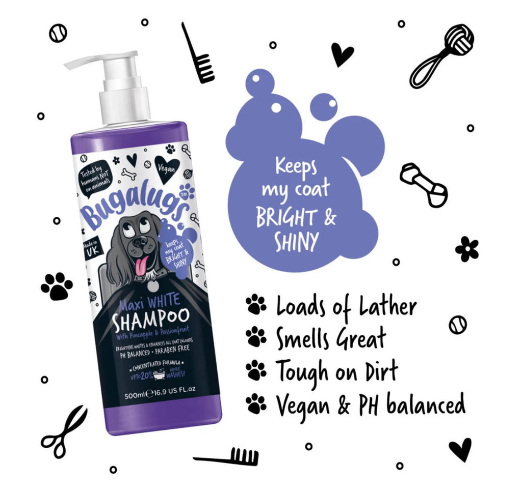 Maxi White Whitening Dog Shampoo