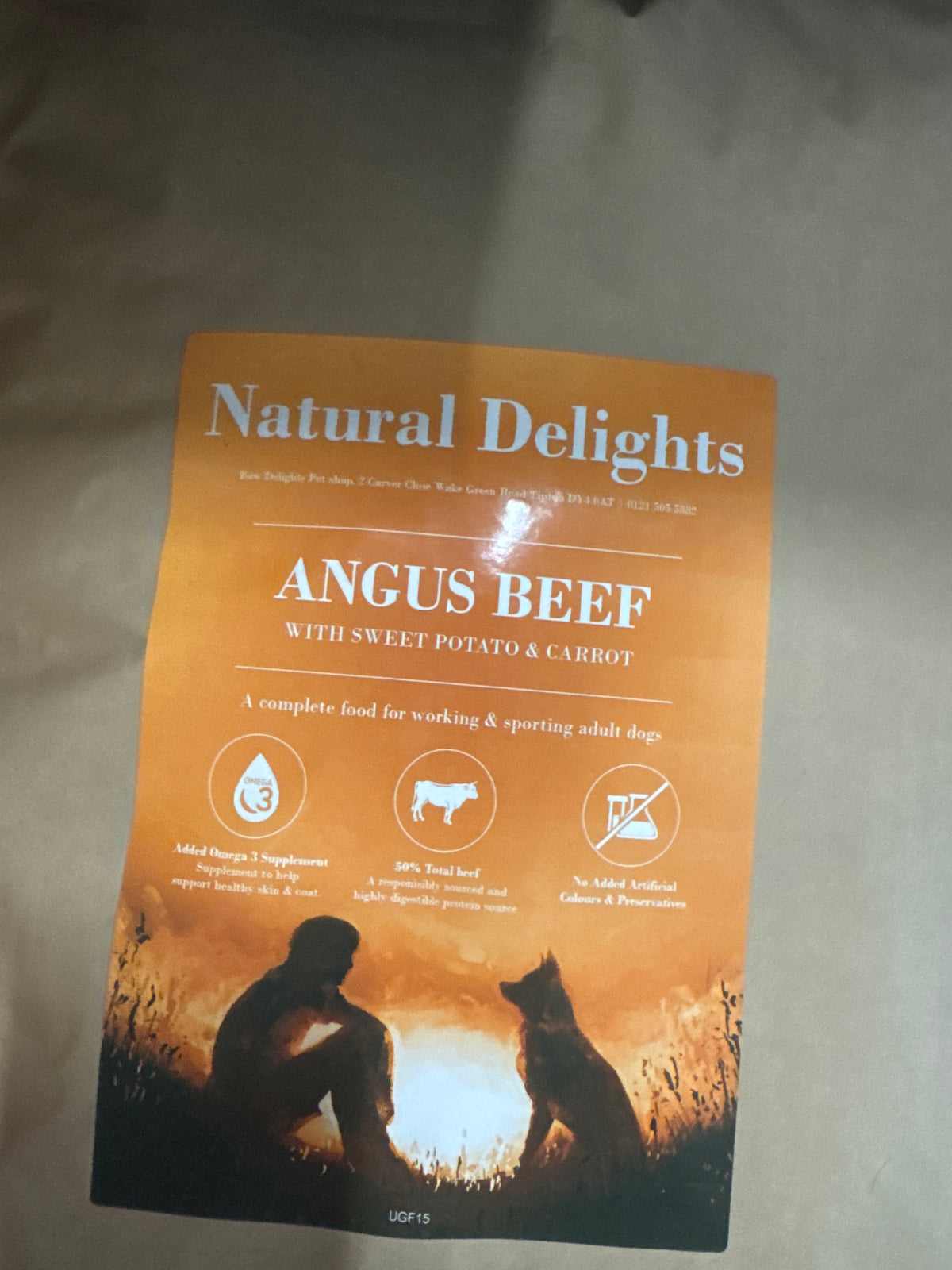 Natural Delights Working 15kg