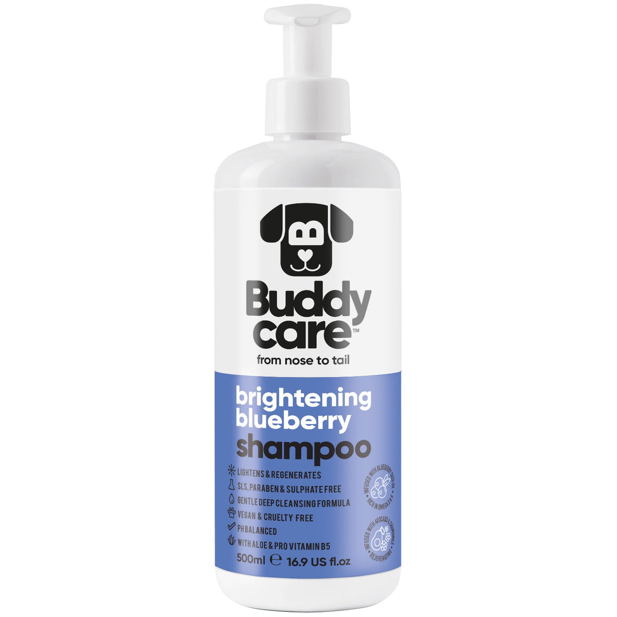 Brightening Blueberry Shampoo by Buddycare