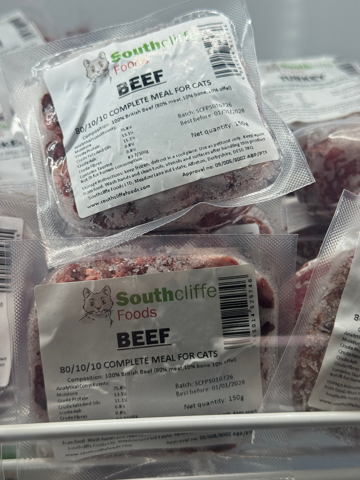Southcliffe Beef complete meal for cats