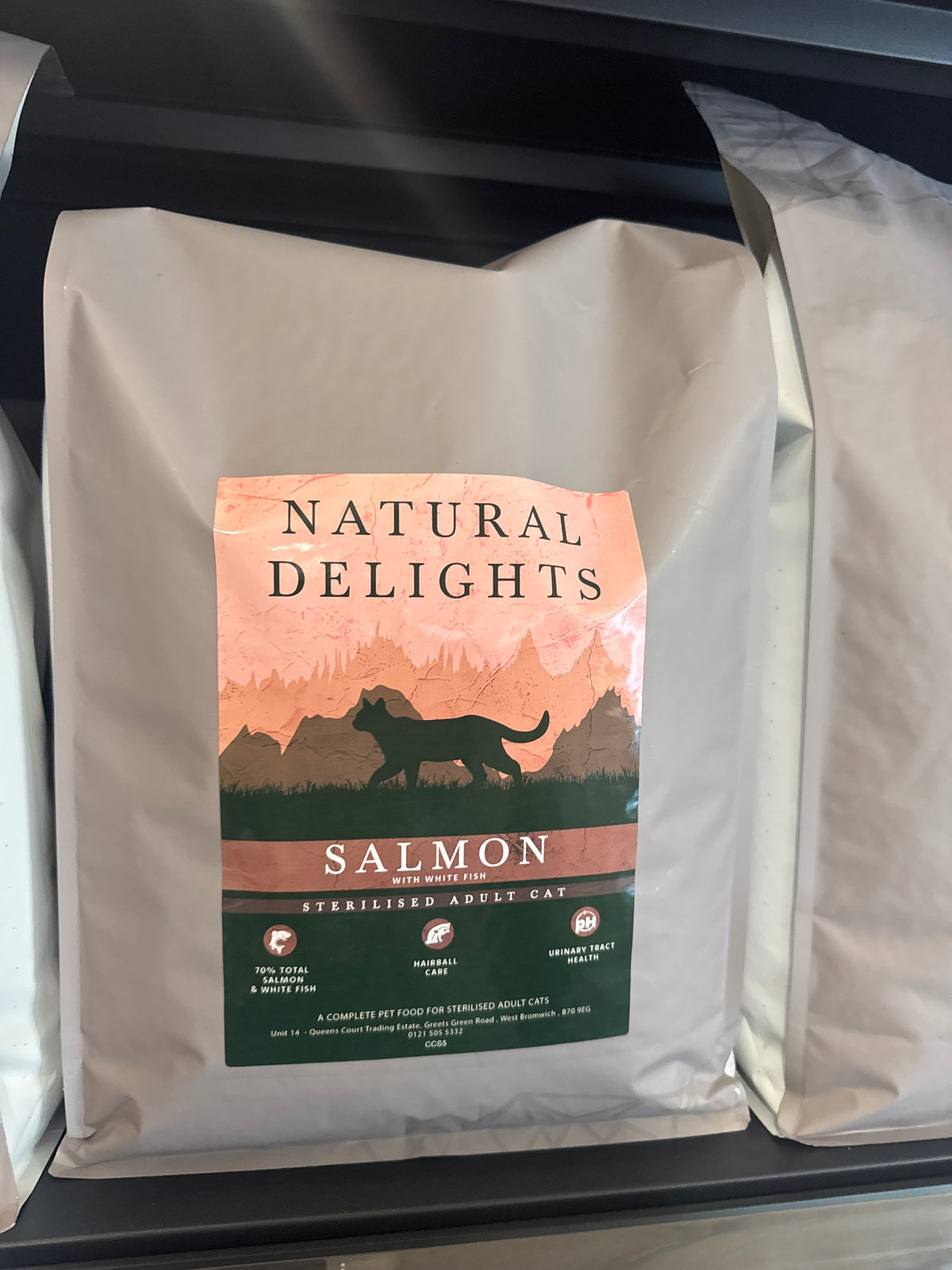 Natural Delights Cat Kibble Salmon with White Fish sterilised