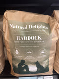 Natural Delights Haddock with Sweet Potato and Parsley dog kibble