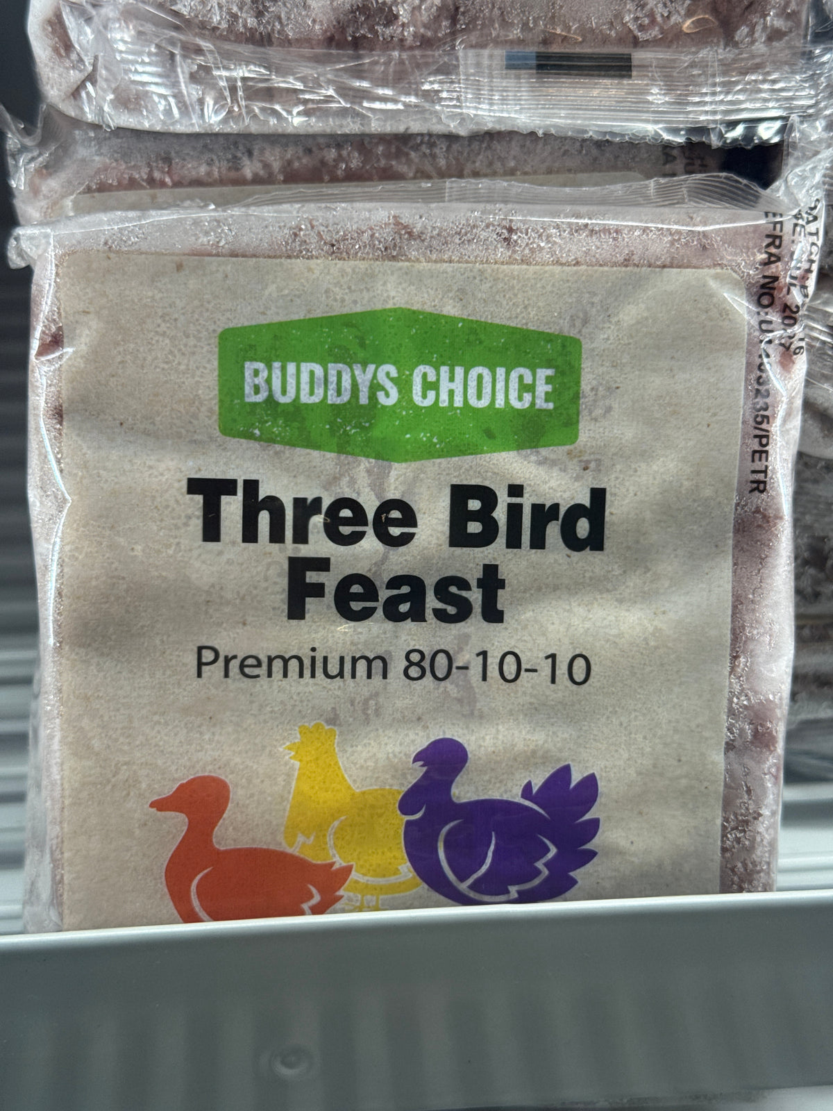 Buddy's Choice Three Bird Feast raw dog food