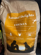 Natural Delights Puppy Chicken, Turkey and Salmon kibble