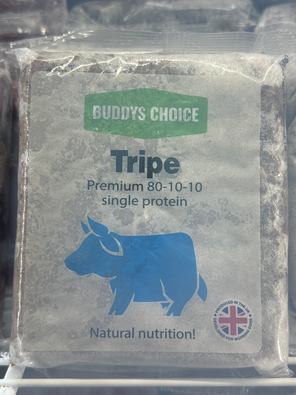 Buddy's Choice Tripe raw dog food